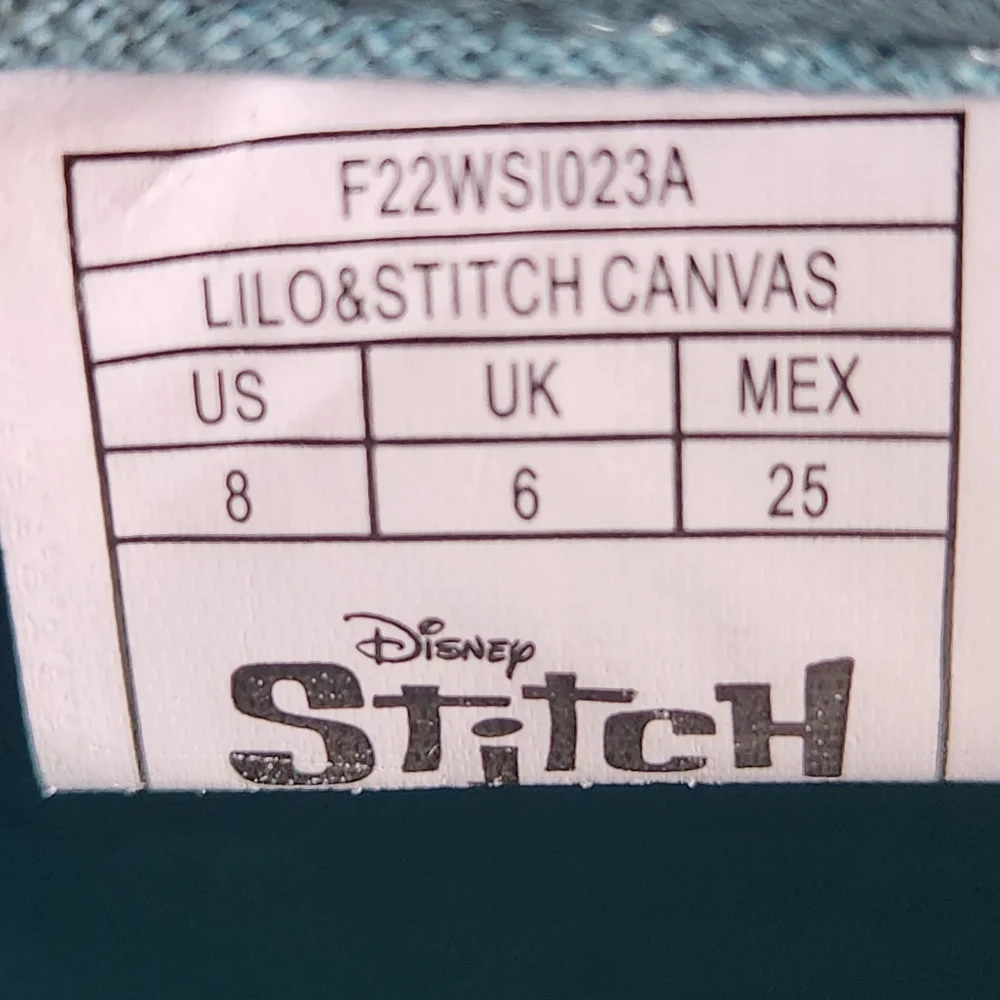 Disney Lilo and Stitch Hawaiian Sneakers Slip On Shoes Size 8
